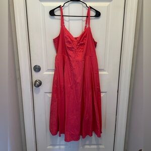 Torrid Hot Pink Maxi Dress Size 1